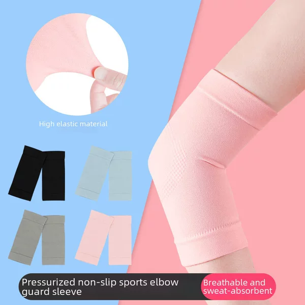 Wholesale Outdoor Sports Fitness Elbow Pads Sweat-Wicking Breathable Nylon Knitted Elbow Pads Elastic Compression Strap Protective Gear