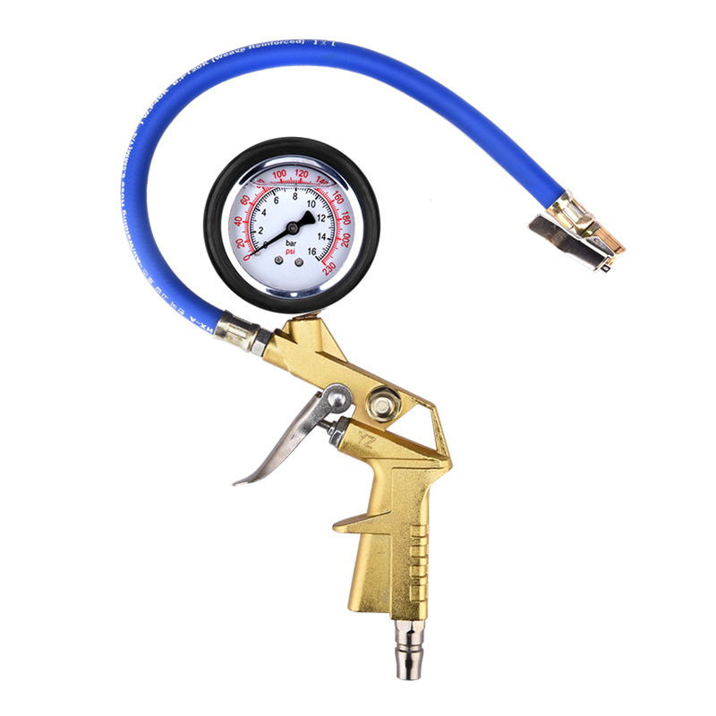 Aceite punzonado a prueba de golpes medidor de presión de neumáticos pistola de presión de aire indicador digital medidor de presión de neumáticos de coche pistola de llenado de aire