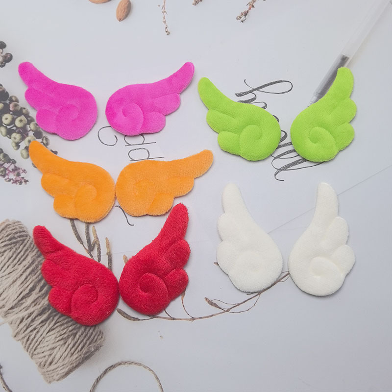Cute Double-Sided Plush Angel Wings DIY Accessories Hairpin Bar Holder Cake Insert Toy Decoration Material