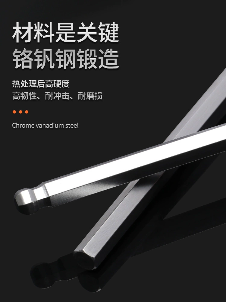 Hexagonal wrench, gloves, set, handle, ball head, 2-5-10mm