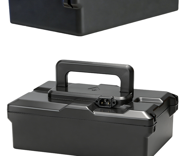 Electric Vehicle Small Grape Battery Box 48V12A Lead-Acid Battery Box Thickened Waterproof Portable Battery Universal Protective Case