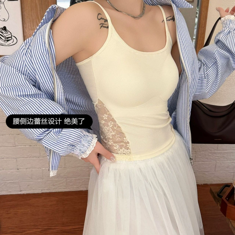 Чистая пряная девушка летняя жилет камзол красивая женская полоска дизайн бюстгальтера