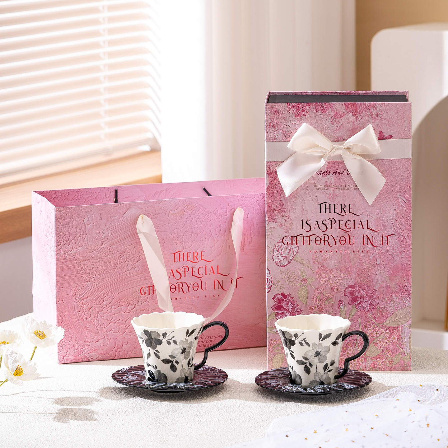 Highly Attractive Housewarming For Best Friend: Set Of Coffee Cups And 2 Saucers, Aernoon Tea Cups, Unique High-End_voghion.com