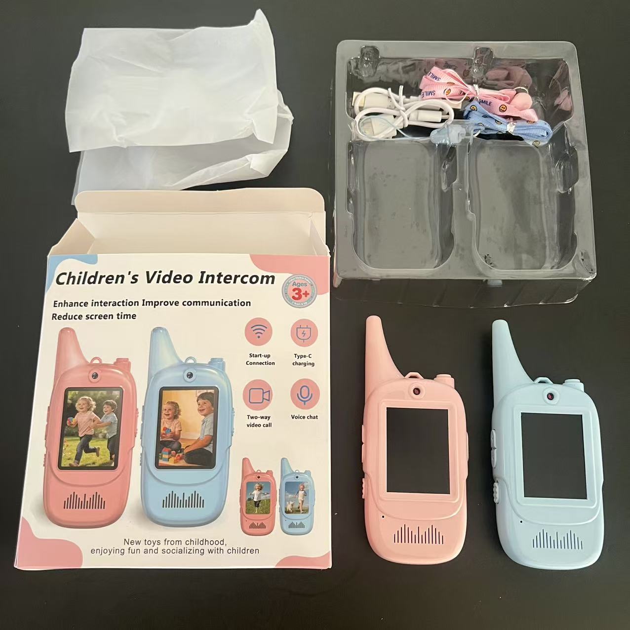 Walkie Talkie con Video para Niños de ABS Antipolvo para Exterior image 10