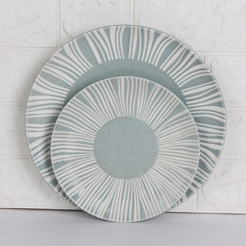 Vajilla de postre plato de carne plato occidental 11 pulgadas hogar plato pasta ensalada placa plana