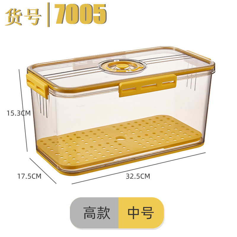 Refrigerador caja de almacenamiento plástico cocina organizador sincronización congelado PET sellado blanco transparente verduras y frutas