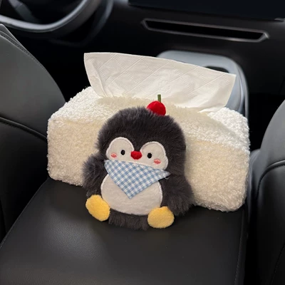 Rear Seat Headrest Hanging – Car tissue box/set - armrest-box-modelbib-penguin