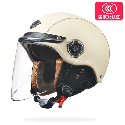 Motosiklet dəbilqələri: autumn and winter warm motorcycle - one-size-fits-all-leather-rice-removable-ear-protection-class-a-hd-long-mirror