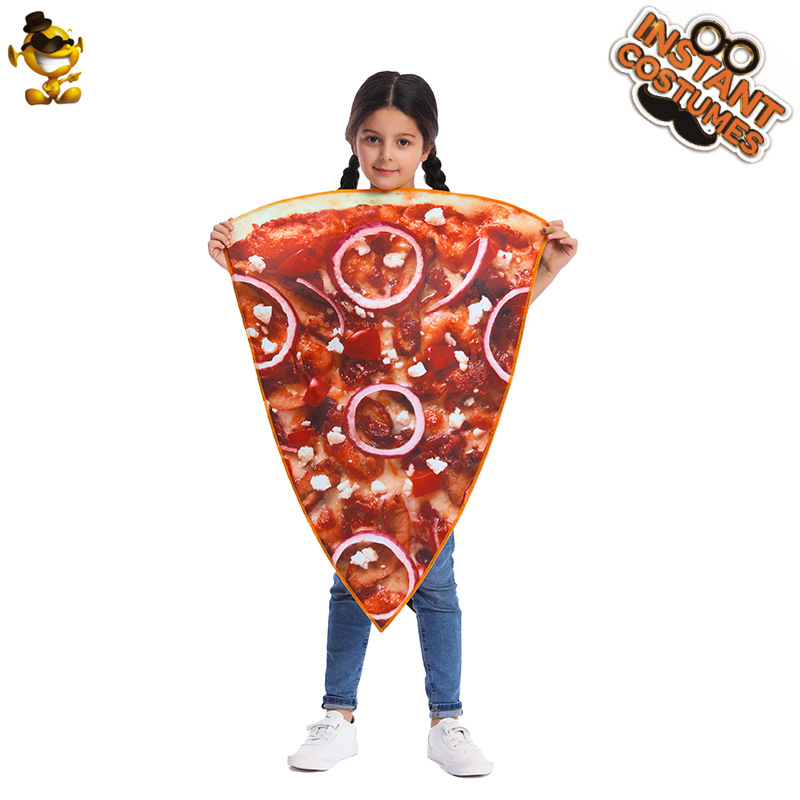 Disfraz de pizza de comida parodia para niños fiesta para niños pizza divertida cosplay de una pieza juego de disfraz de carretera