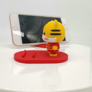 Pvc Soft Glue Cartoon Mobile Phone Holder Stereo Creative Small Gift Ornaments Silicone Doll Mobile Phone Holder
