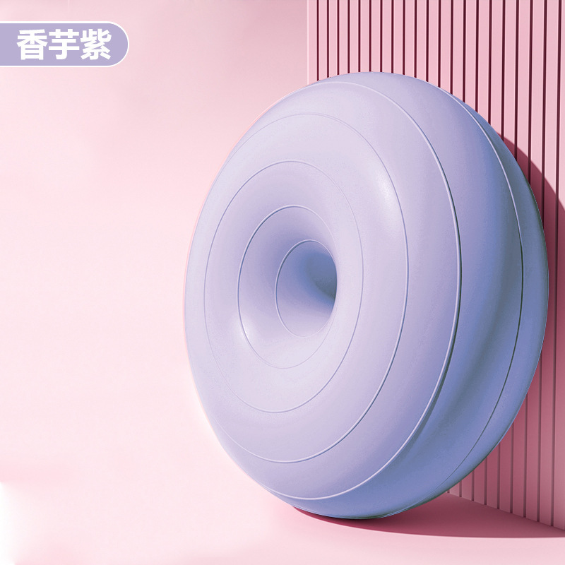 Pelota de yoga de pilates donut bola de manzana engrosada a prueba de explosiones ejercicio fitness recuperación posparto equilibrio estable hemisferio