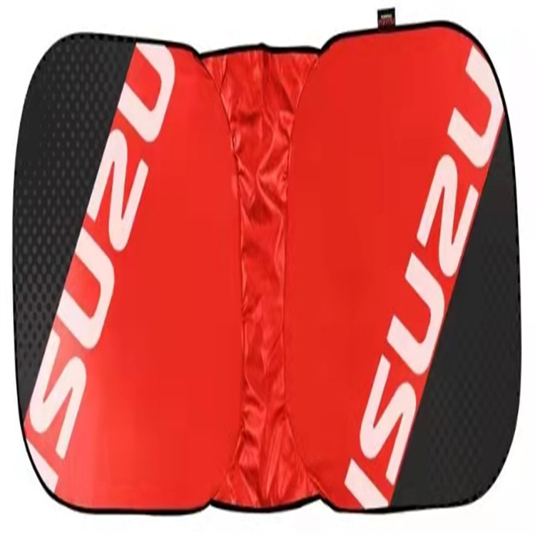 Auto paraguas delanteras paraguas laterales cubiertas de tela plateada paraguas solares se pueden imprimir logotipo fábrica directa de suministros automotrices