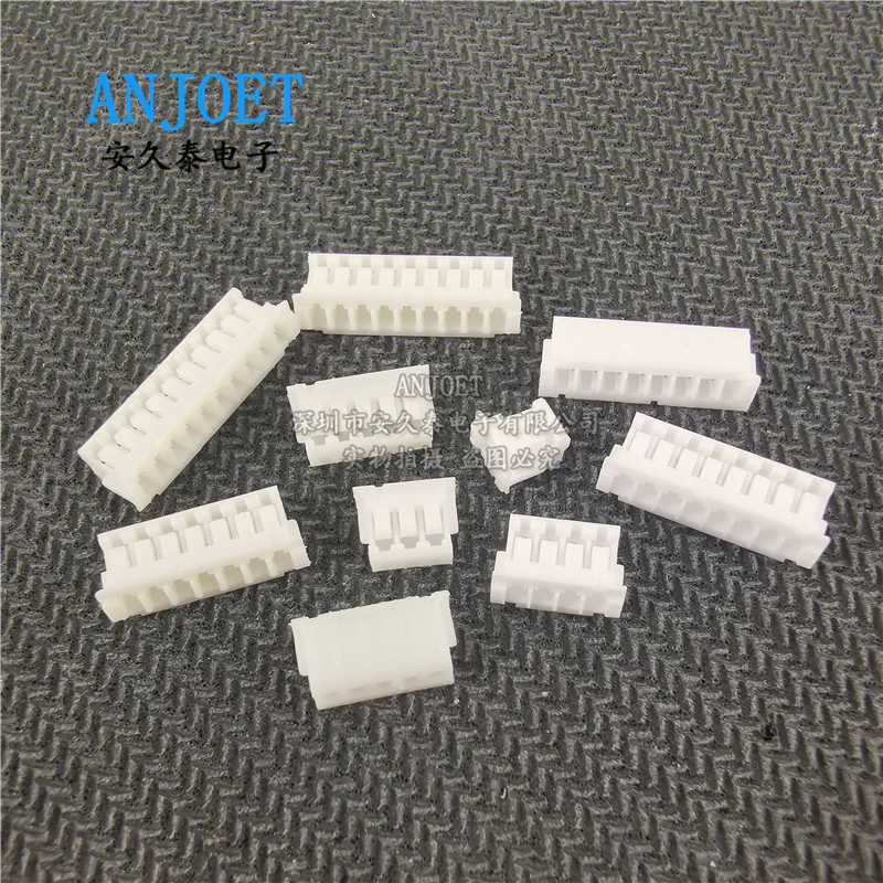 Zh1.5Mm White Plastic Shell Connector 2P~14Pin Pitch 1.5mm Terminal Block Connector Male Plug Zh1.5Mm White Plastic Shell Connector 2P~14Pin Pitch 1.5mm Terminal Block Connector Male Plug