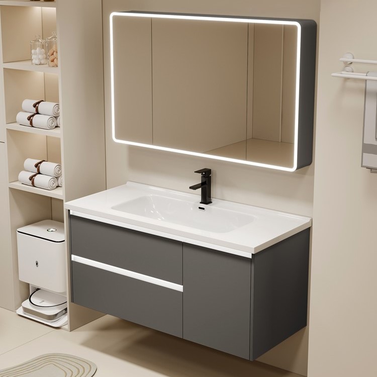 gabinete de baño de aluminio espacio lavabo cerámico de mano lavabo gabinete combinado lavabo lavabo lavabo