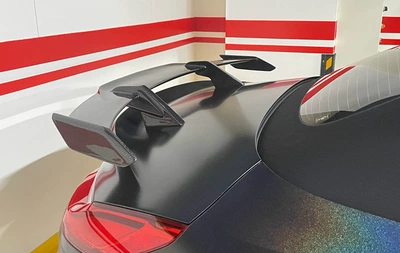 Stylish and Innovative Trunk Decoration, Fixed wind wing - mp-real-carbon-rear-wing