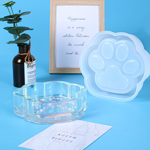 Proud diy glue mold cat claw ashtray silicone mold Amazon new mirror jewelry