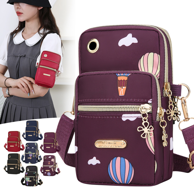 New women's bag, new mobile phone bag, small backpack, ladies' fashion arm bag, multifunctional running sports crossbody mobile phone bag