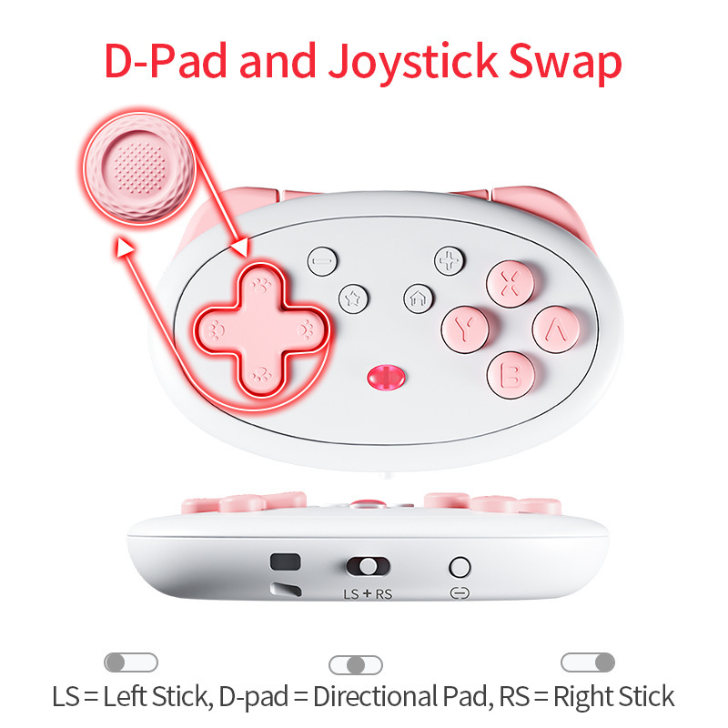 新しいミニ Bluetooth ハンドル Switch2/Android IOS 携帯電話/PC 小型ハンドルゲームパッドワイヤレス|undefined