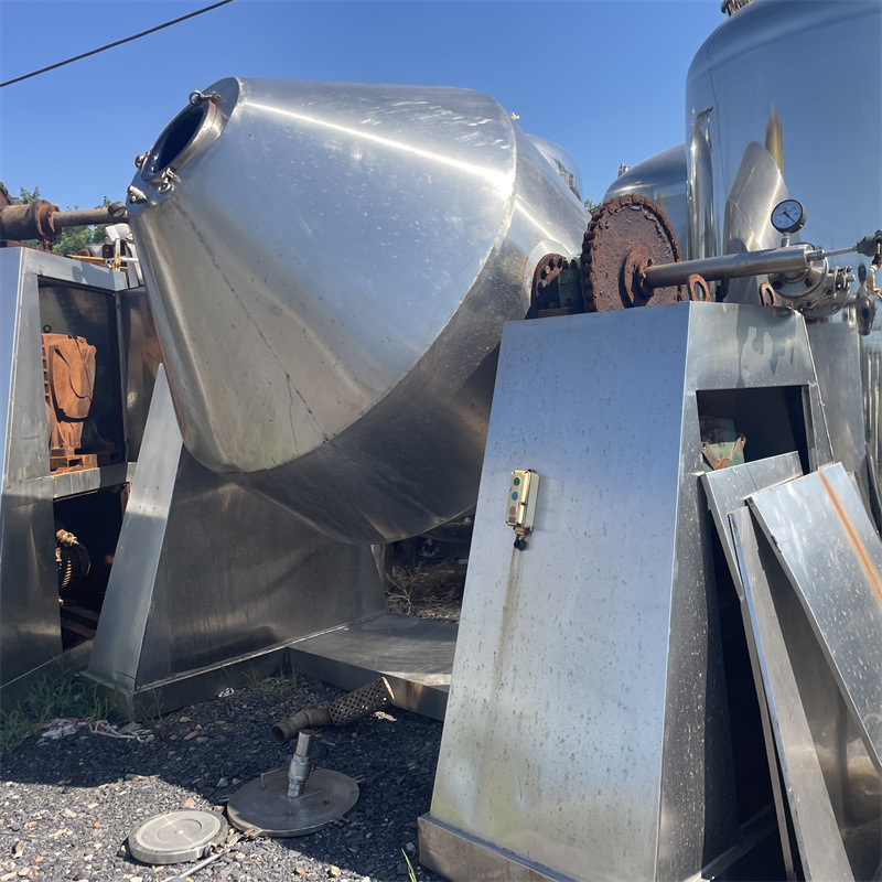 二手搪瓷双锥干燥机 二手真空干燥设备 混合式干燥机