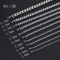 现货直销男女百搭古巴项链NK1：1锁骨链街头个性毛衣长项链