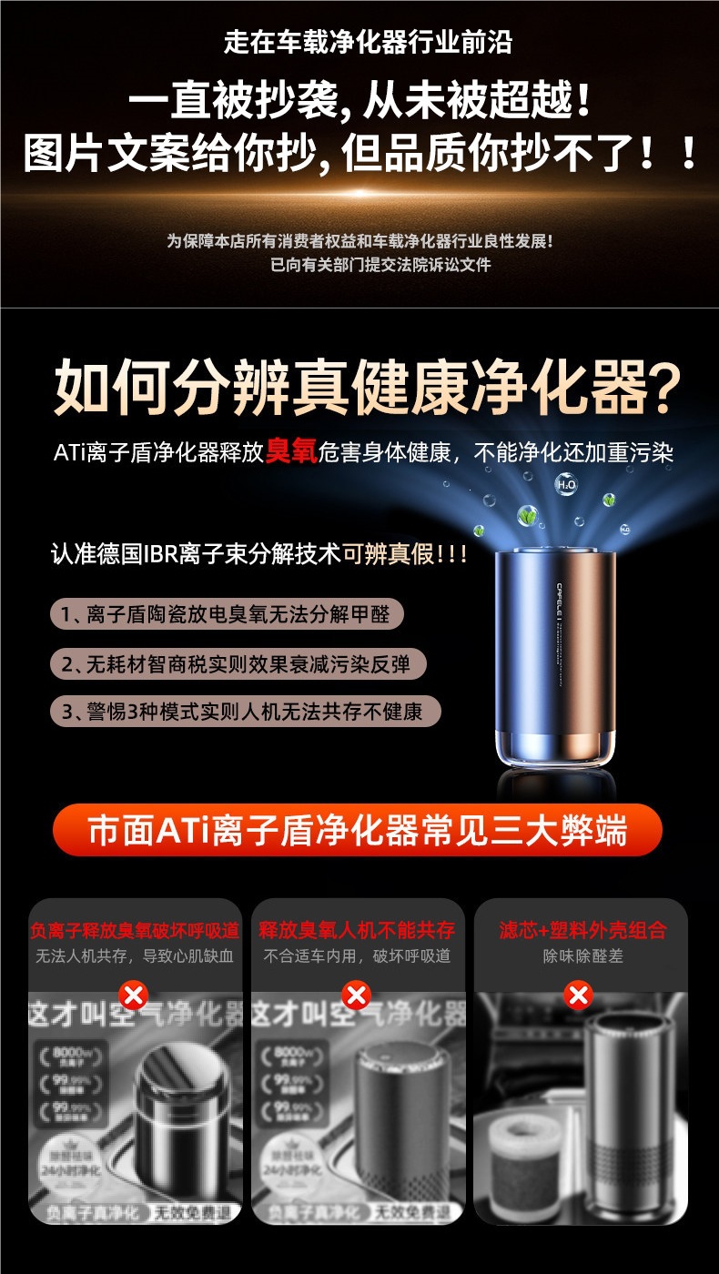 Car Air Purifier, New Car Odor Removal, Formaldehyde Removal, Car Spray Humidifier, Deodorizing Aromatherapy Machine