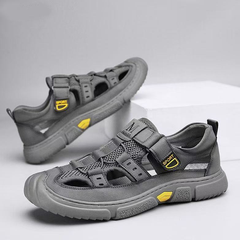 2025 New Men's Sandals Summer Breathe Hole Shoes Thick Sole Comfortable Lightweight All-match Outdoor Men's Shoes Casual Shoes