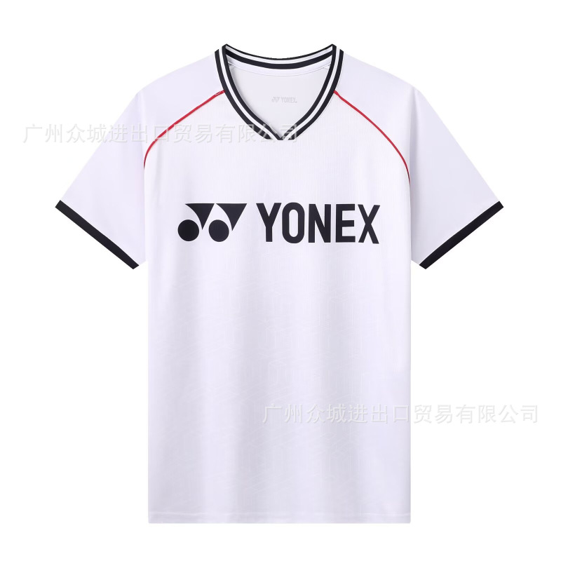夏の新型yyバドミントン服男女半袖試合服子供通気訓練服速乾運動tシャツ印字|undefined