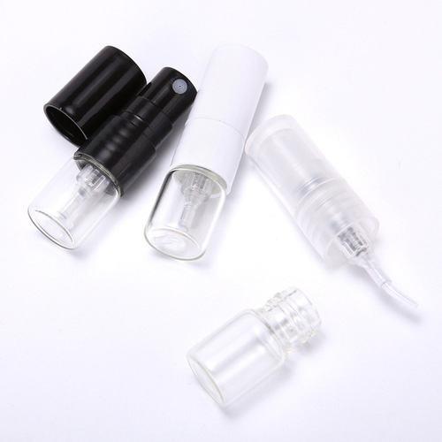 Perfume dispensing bottle 1ml glass high-end portable direct pumping sample dispensing artifact fine spray press empty bottle