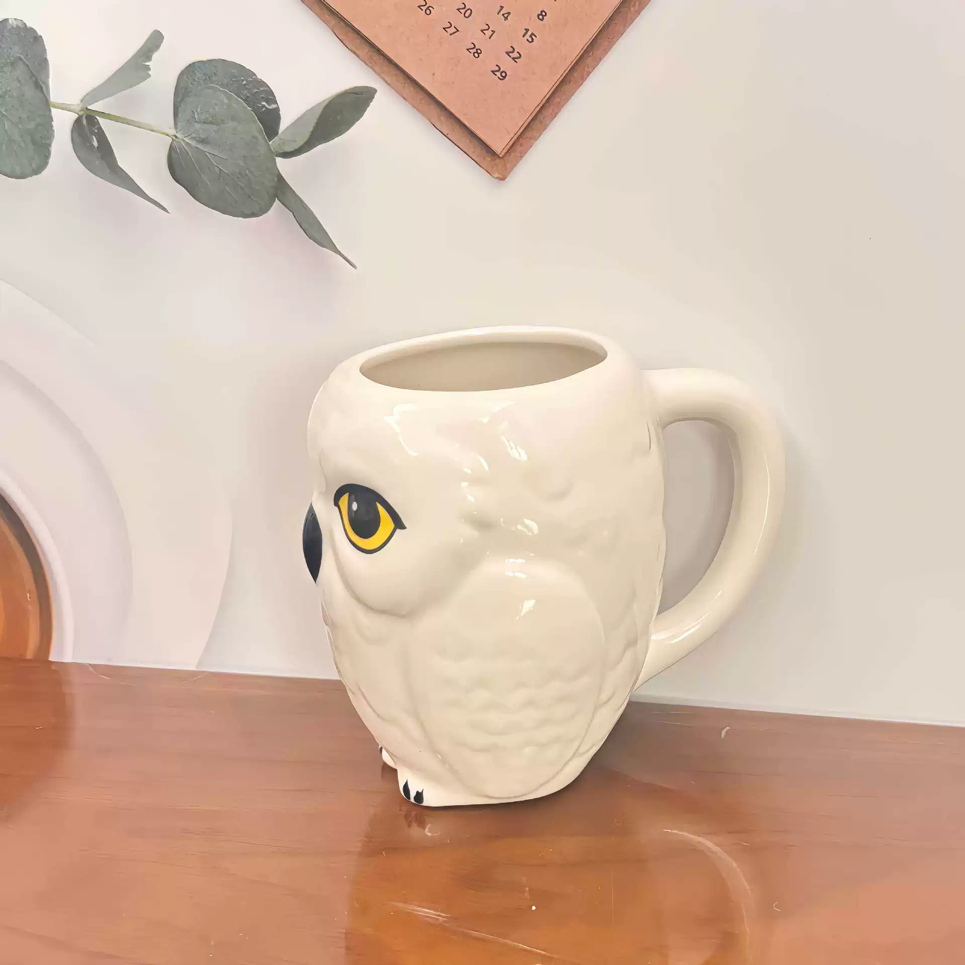 Cross-border owl personalized creative animal Harry Potter modeling three-dimensional mark ceramic cup water cup alien magic