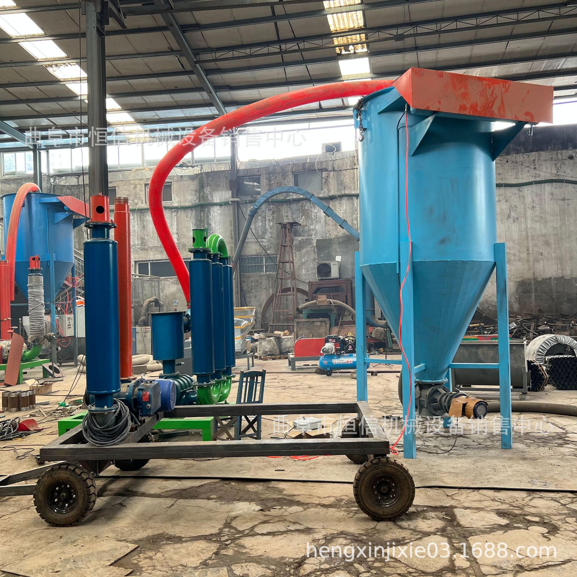 工业钙粉装吨包气力吸料机吸粉机zcjb 大吸力石膏粉气力吸灰机