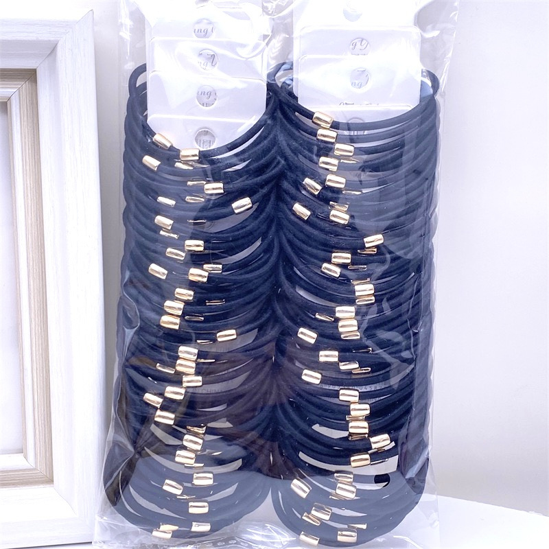 Recomendar 5 tarjetas Diamond Ball Pearl banda de goma cuentas de oro banda para el cabello cuerda para el cabello dos yuanes tienda accesorios para el cabello accesorios para la cabeza SUMINISTRO DE puesto