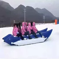 Надувная банановая лодка утолщение ПВХ снежная лодка акулы подвижное наружное игровое оборудование