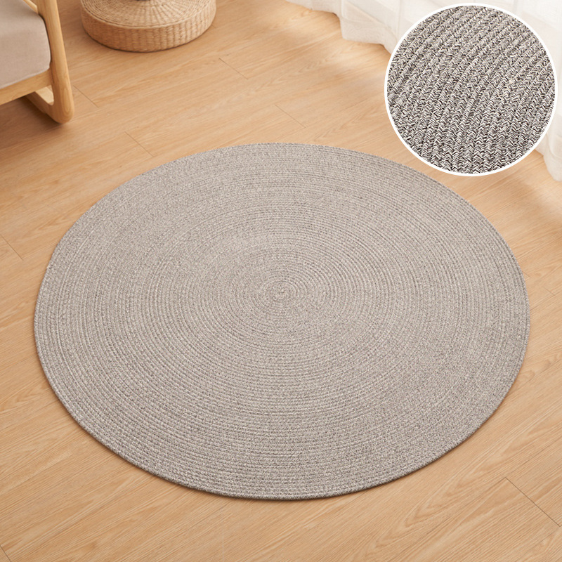 Sala de estar nórdica alfombra mesa de café manta dormitorio alfombra de piso hogar lavable sofá cama lado gran área redonda tejida a mano