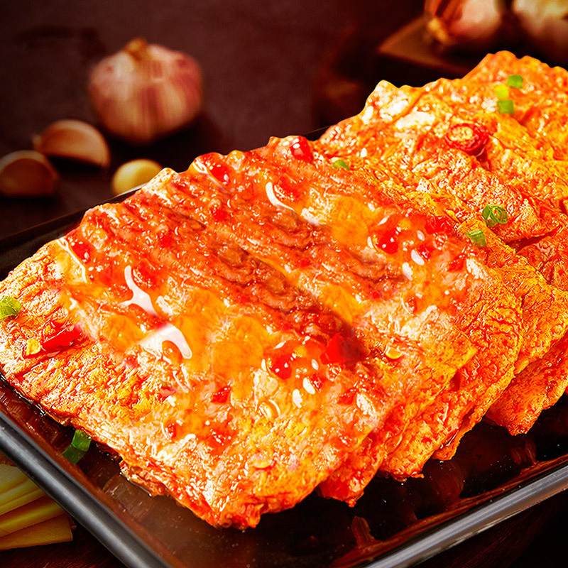 香辣手撕素肉混合口味休閒零食牛肉味手撕素牛排即食豆製品批發