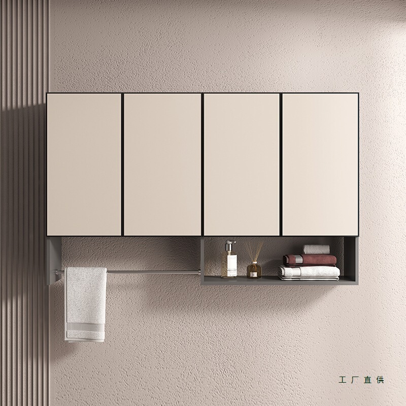 Honeycomb Aluminum Alloy Bathroom Wall Cabinet Kitchen Wall Cabinet Balcony Washing Machine Bathroom Toilet Storage Hanging Cabinet Above the Toilet