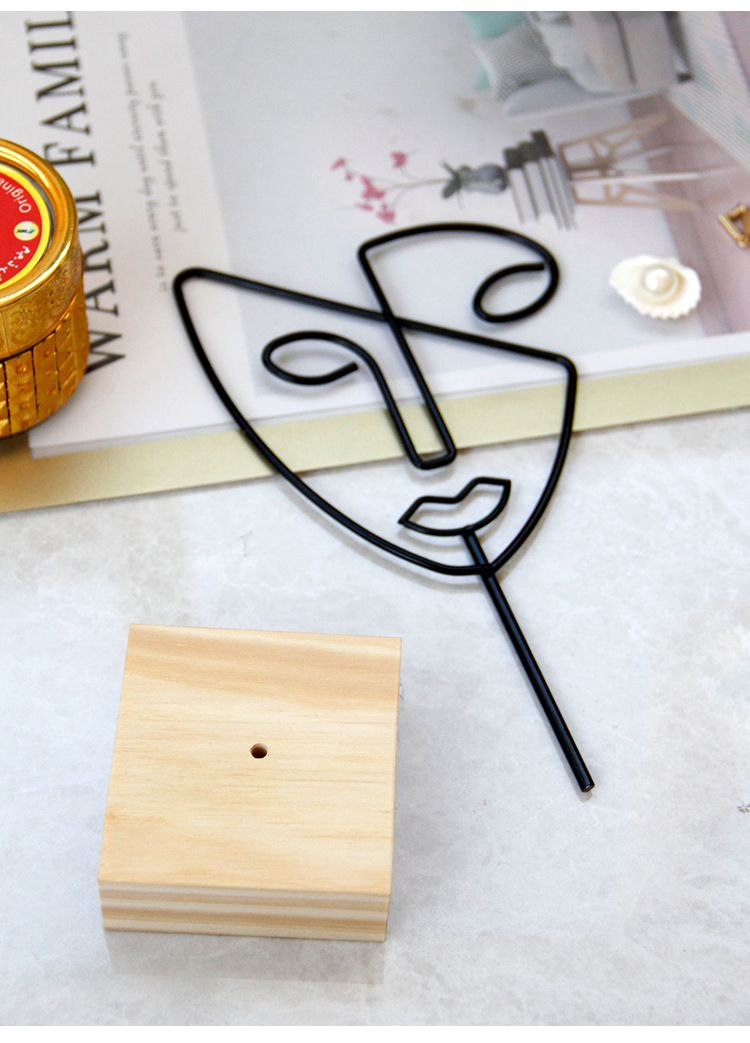 180g Weight Jewelry Rack Classification 1 Piece Quantity Iron Material Human Face Pattern Nordic Style, Modern Style Style Nordic Style Modern Style Human Face Iron Jewelry Rack 15
