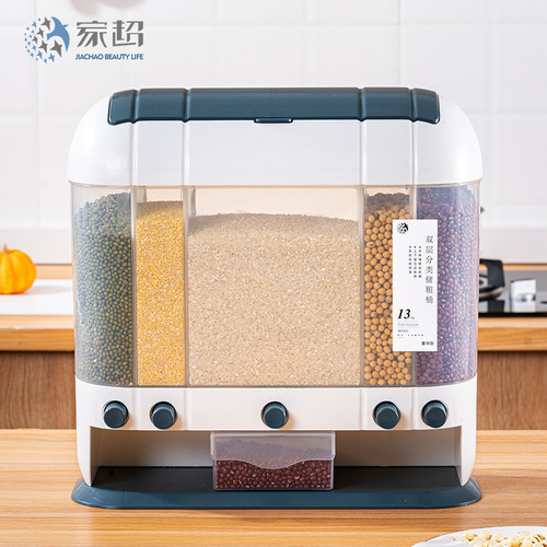 Kitchen Rice Bucket Home Sealed Rice Box 26 lbs Rice Storage Bin Flour Storage Tank Pest-Proof Moisture-Proof Rice Storage Container