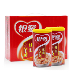 銀鹿龍眼八宝粥 360g*12缶 ギフト箱入り 即席粥 6缶入り 穀物粥