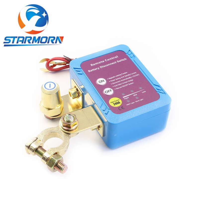 Cross-Border Hot Selling 240A 12-24V Anti-Leakage Power Outage Control Protection Power Outage Remote Battery Disconnect Switch