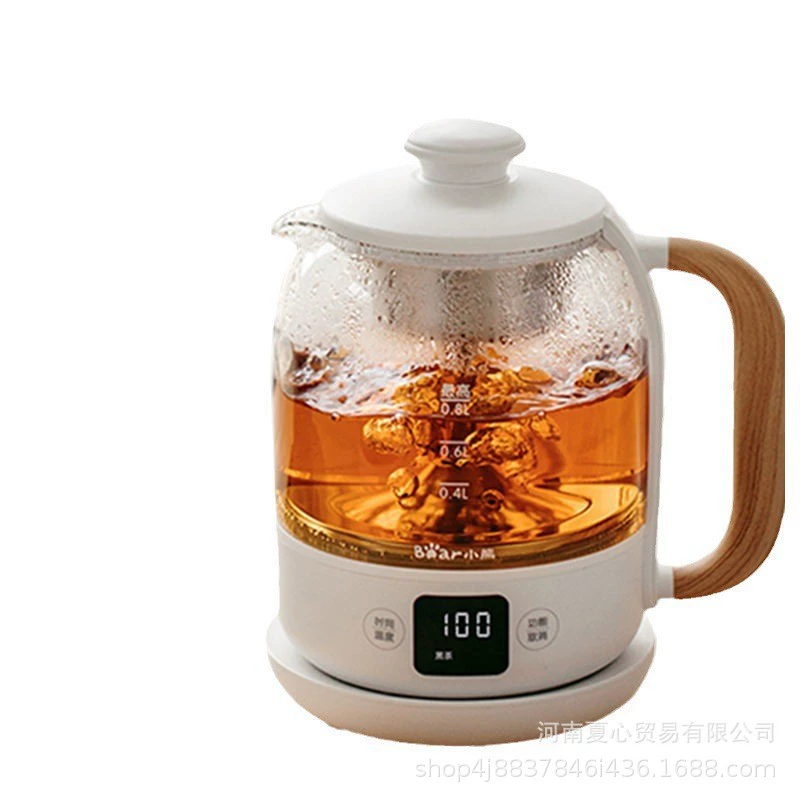 小熊 Camer Tea ZCQ-A08T1 Кипятящий чайник Высота Термальный термос чайник 0.8 литра паровая распылительная стеклянная паровая заварка