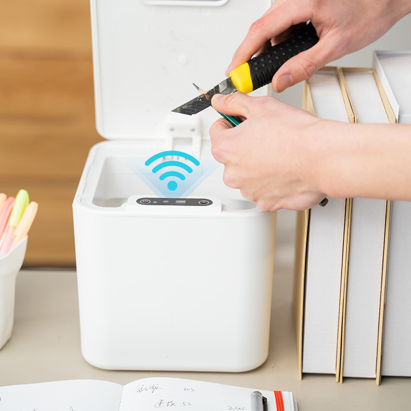 Amazon Cross-Border Home Smart Sensor Desktop Car Small Trash Can Office Stationery Gifts Wholesale Amazon Cross-Border Home Smart Sensor Desktop Car Small Trash Can Office Stationery Gifts Wholesale