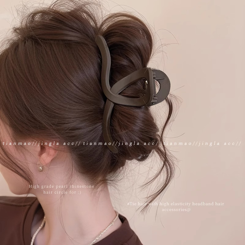 2025 nuevo clip de agarre de amor para mujer, gran volumen de cabello, horquilla, horquilla de tiburón de alta calidad, horquilla de tiburón, accesorios de principios de primavera