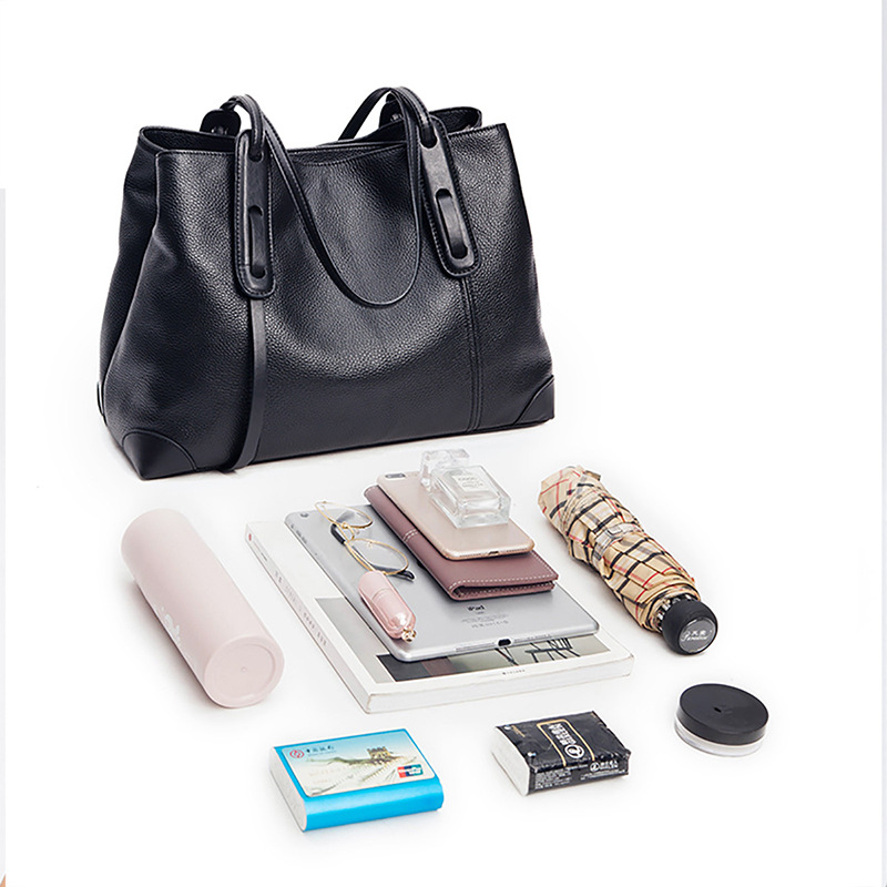 Women's Tote Bag 2026 New Arrival Large Capacity Shoulder Bag Luxury Genuine Leather Commuter Bag - Thumbnail 5