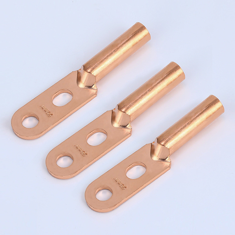 鍍錫兩孔銅鼻 DTS雙孔銅鼻子 掛錫紫銅雙孔銅端子 燙錫雙眼線鼻子