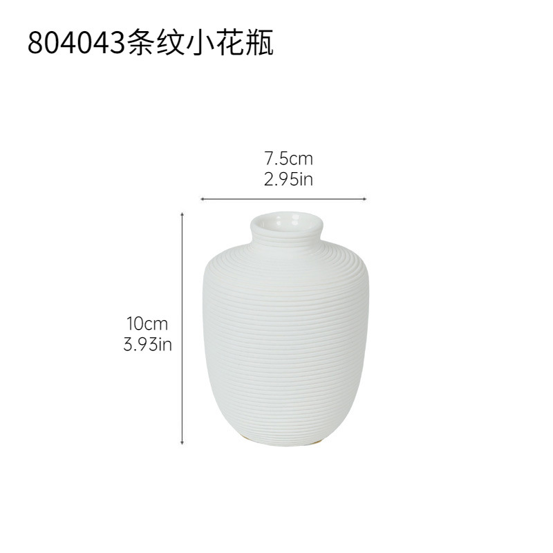 Jarrón pequeño a rayas 804043
