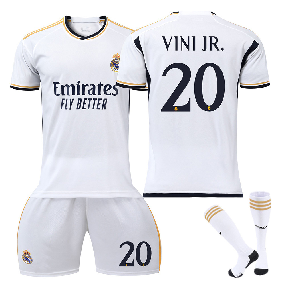 2324 Camiseta de fútbol del Real Madrid No. 7 Vinicius 5 Camiseta Belingham Mbappé 10 Modric Cross-border