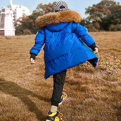 2023新款兒童羽絨服男童中長款韓版加厚中大童廠家批發童裝代發