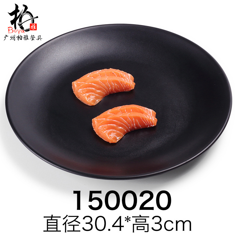 Platos de melamina, platos de carne de barbacoa, platos de filete negro, cubierta de porcelana, platos de sushi japoneses. image 26