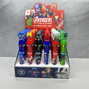 SX-018 Marvel Ten Color Ballpoint Pen Stilla Sanrio Kapi Baraka Handbook Pen Stationery Prize Pen
