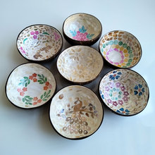 批发贝壳椰子碗玄关钥匙收纳碗干果瓜子碗酒店前台糖果收纳碗摆件